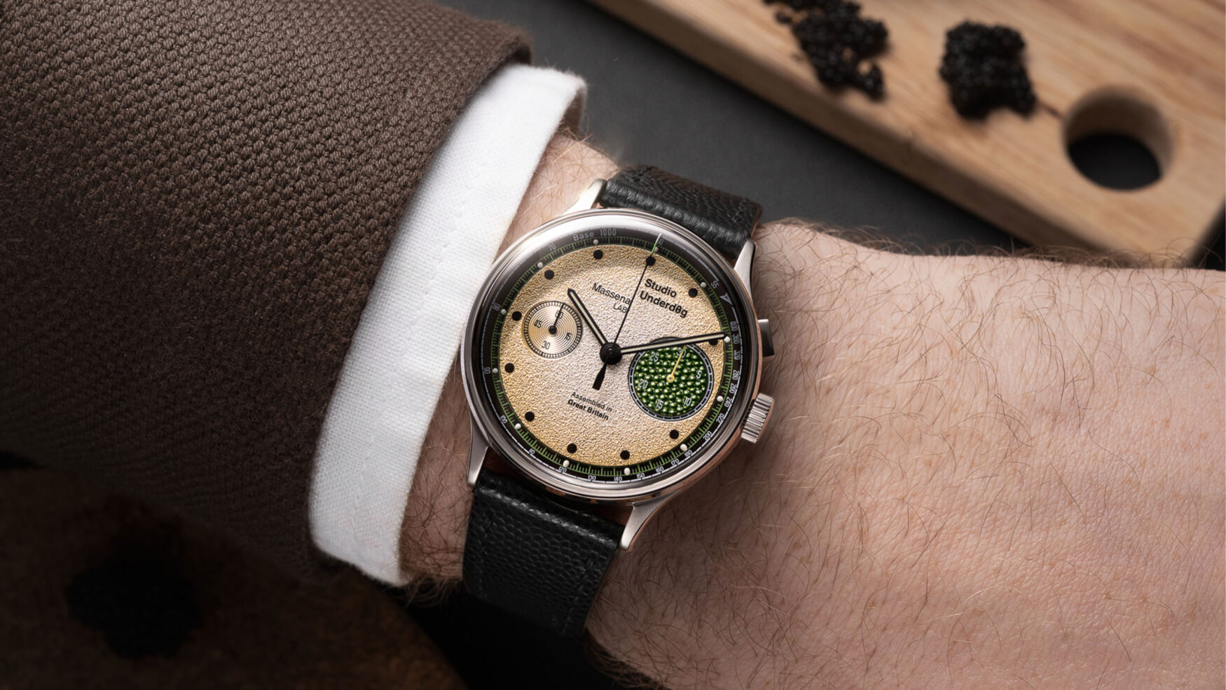 Studio Underd0g and Massena LAB serve up a luxury pairing with the Champagne & Caviar 03SERIES