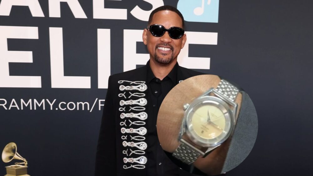 Will Smith marks his award show return with a stunning vintage Universal Genève Polerouter