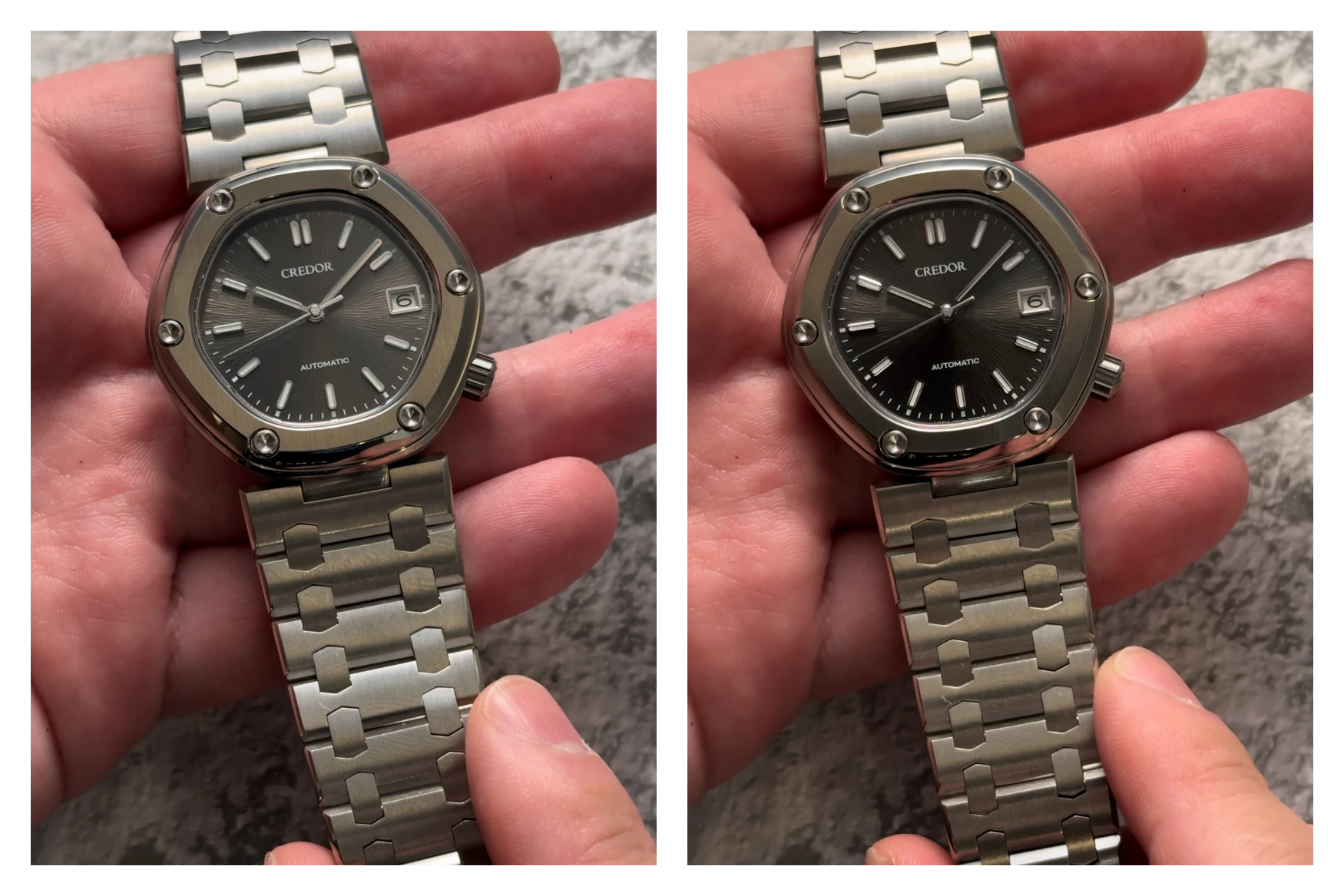 Credor Locomotive Dial dynamics